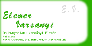 elemer varsanyi business card
